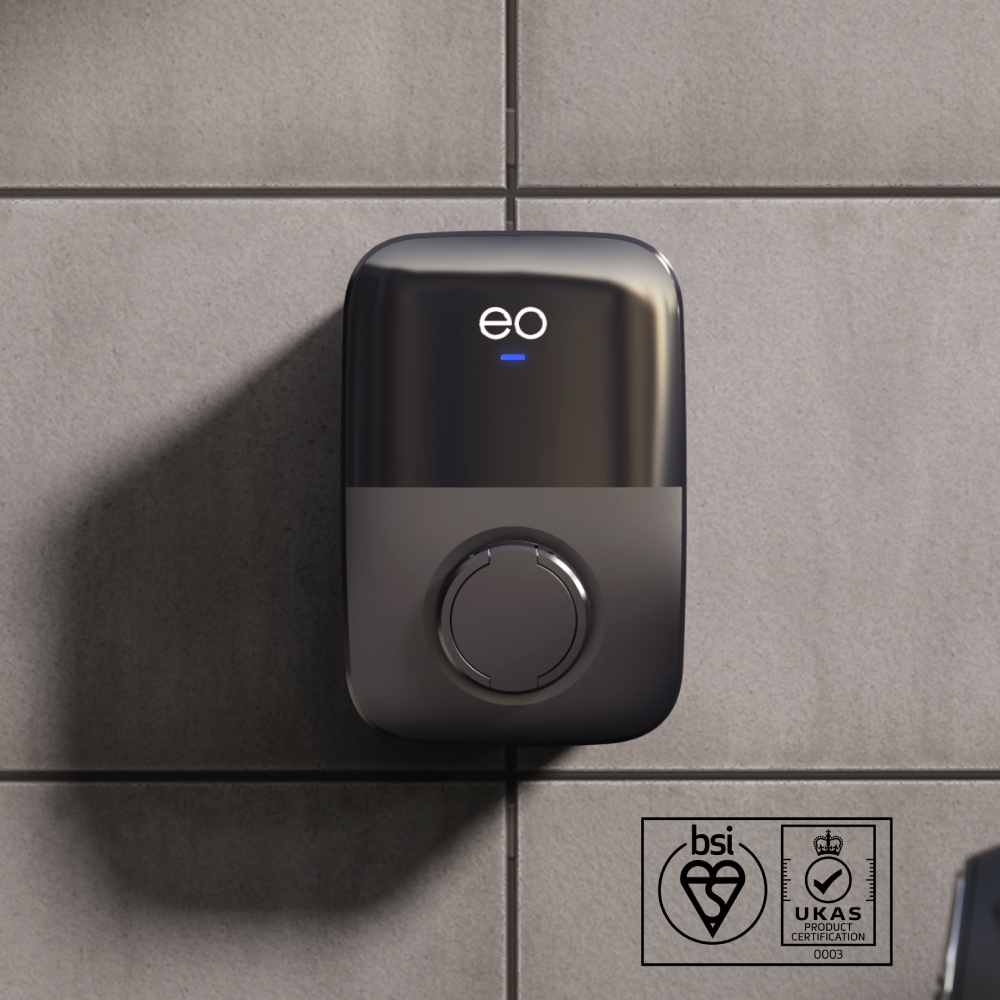 EO Genius EV Charger wall mounted